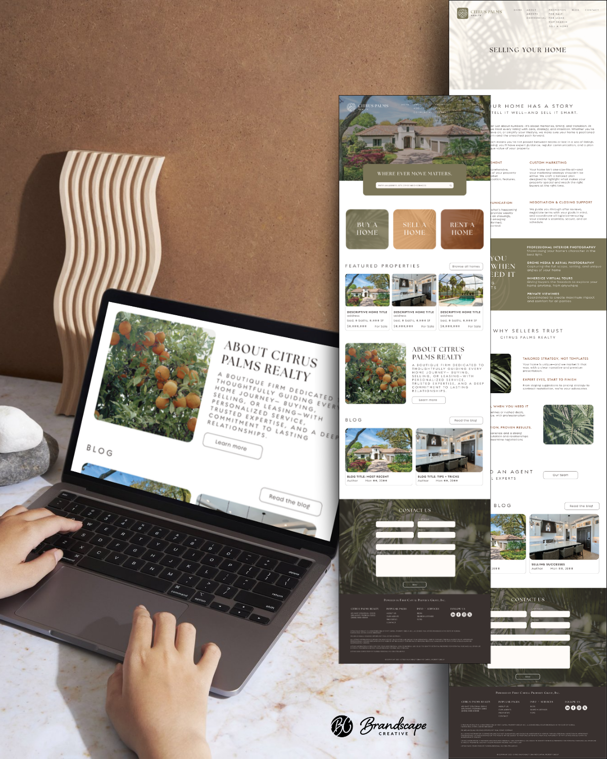 Citrus Palms Realty Brand Mockups